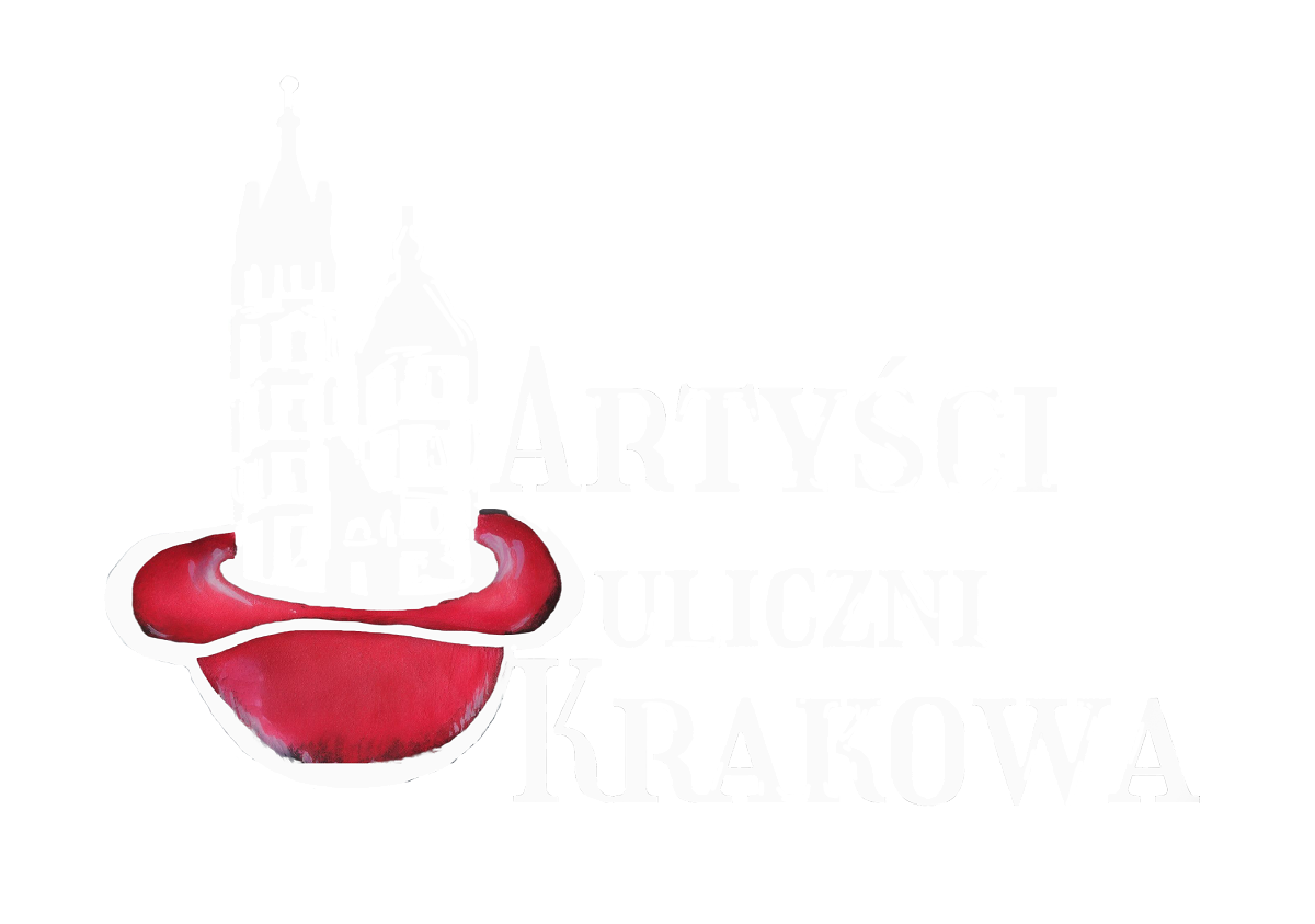 Artysci Uliczni Krakowa Logo White